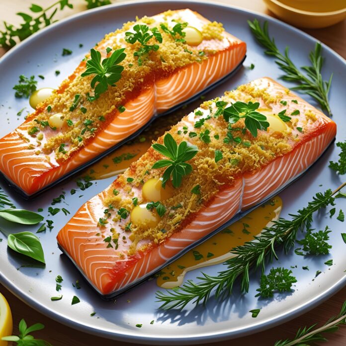 Honey Mustard Baked Salmon Recipe