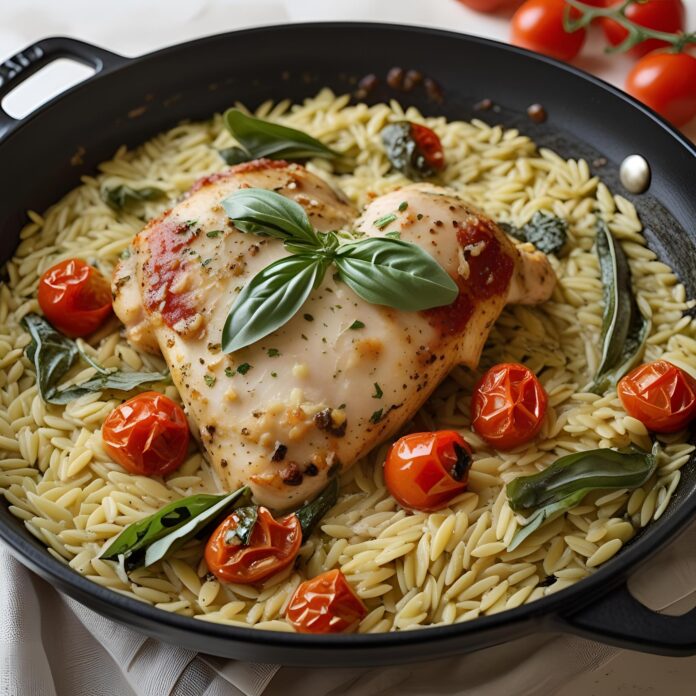 Orzo Tuscan Chicken Bake Recipe