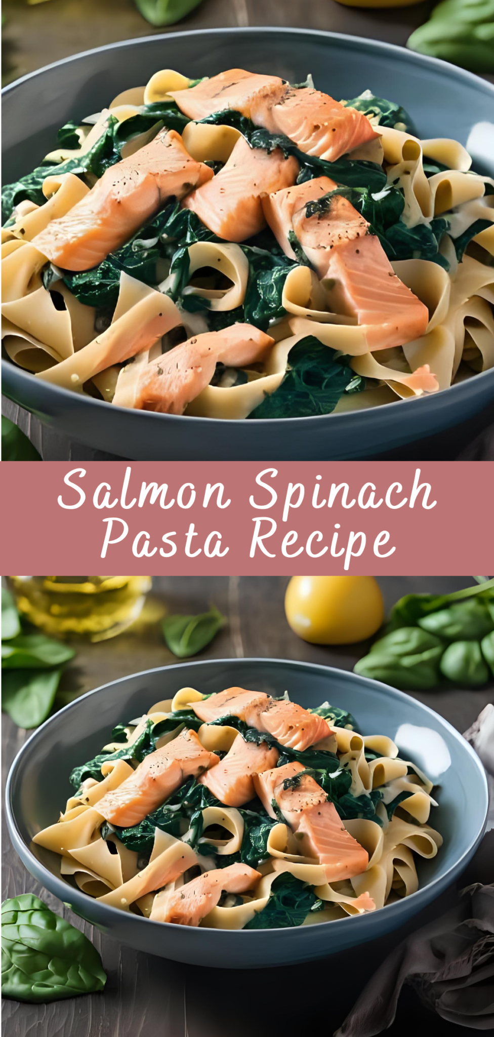 Salmon Spinach Pasta Recipe | Cheff Recipes