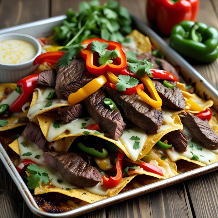 Sheet Pan Steak Nachos Recipe