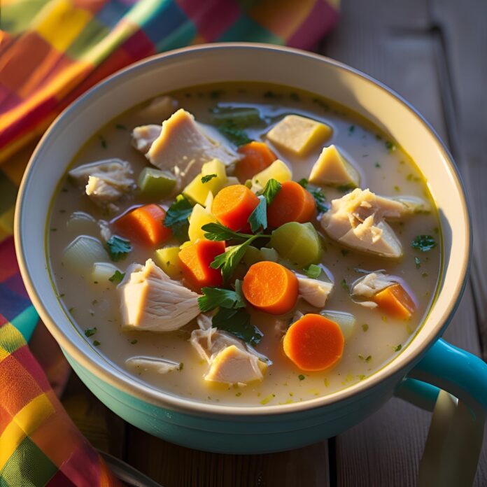 Slow Cooker Chicken Pot Pie Soup Recipe