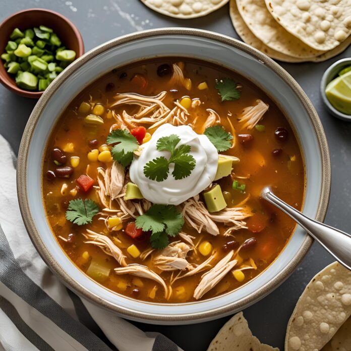 Slow Cooker Chicken Tortilla Soup Recipe