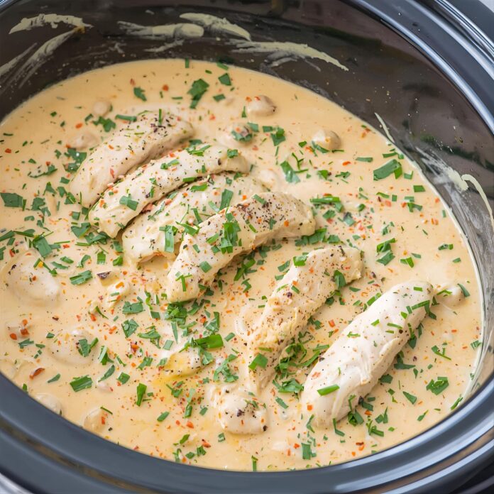 Slow-Cooker Creamy Ranch Chicken Recipe