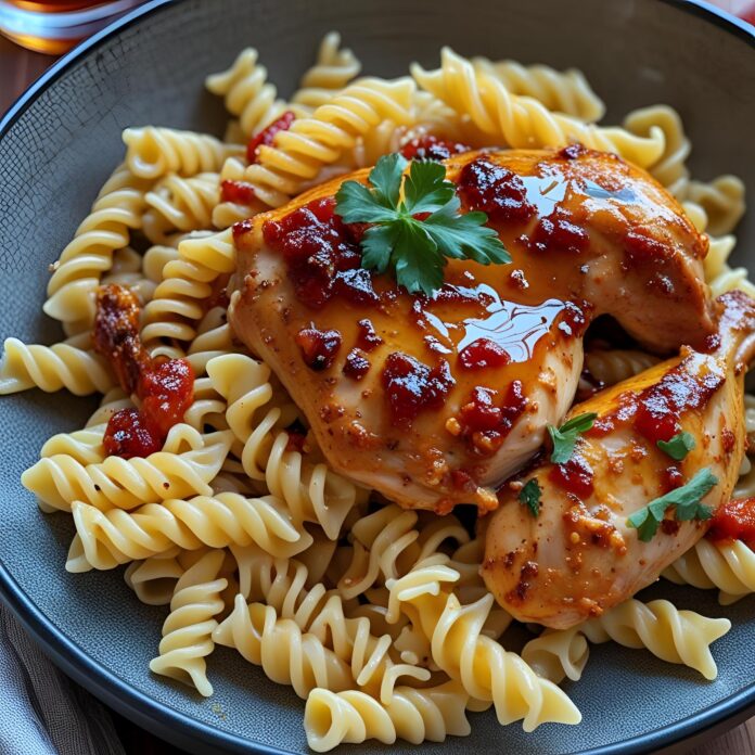 Spicy Cajun Honey Butter Chicken and Pasta Recipe