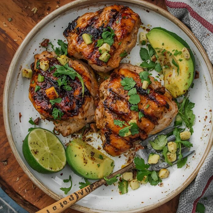 Avocado Chili Lime Grilled Chicken Recipe