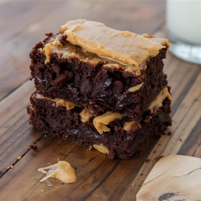 Brownies with Peanut Butter Frosting Recipe