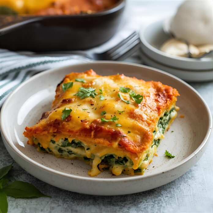 Cheesy Spinach-Zucchini Lasagna Recipe