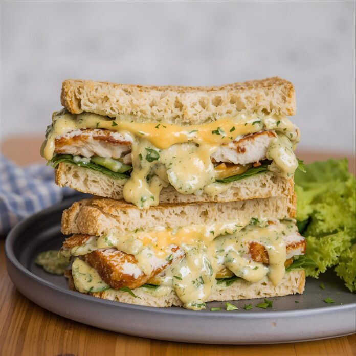 Chicken Alfredo Sandwich Recipe