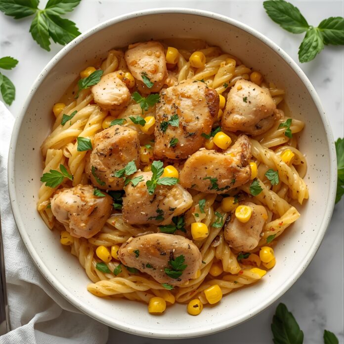 Chicken and Corn Pasta Recipe