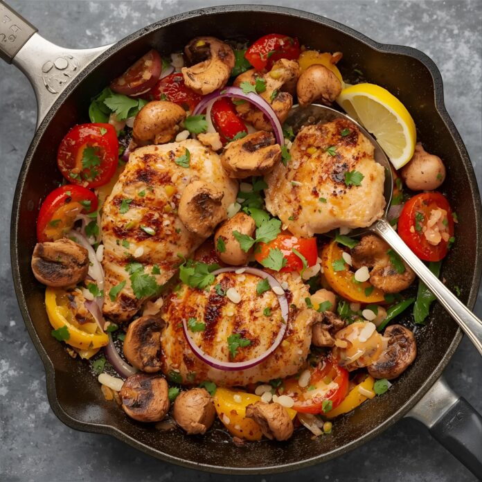 Chicken and Mushroom Fajitas Recipe