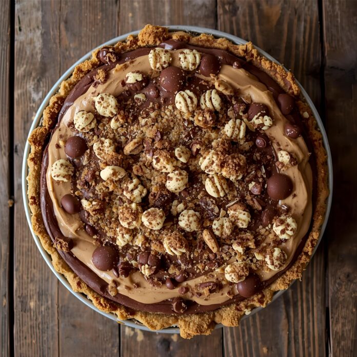 Chocolate and Peanut Butter Pie with Cookie Crust Recipe