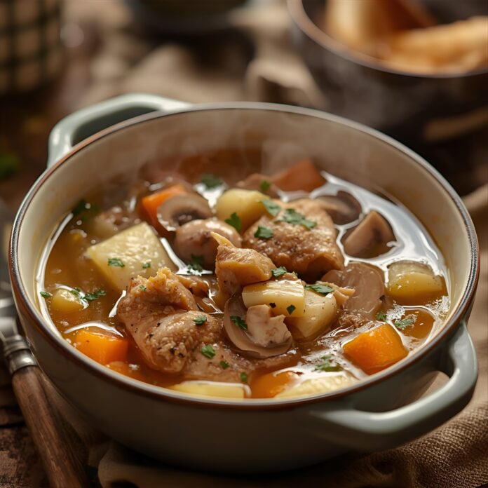 Comforting Rotisserie Chicken and Mushroom Soup Recipe