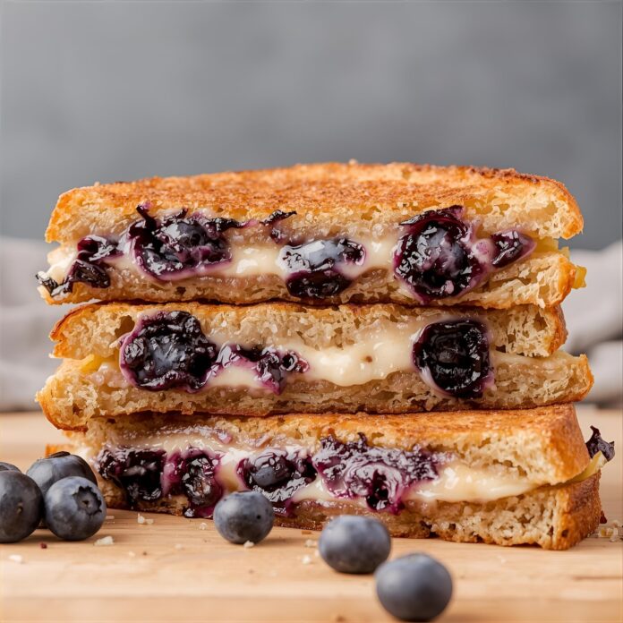 Crispy Blueberry Grilled Cheese Recipe