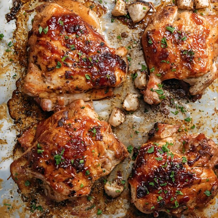 Crispy and Juicy BBQ Baked Chicken Thighs Recipe