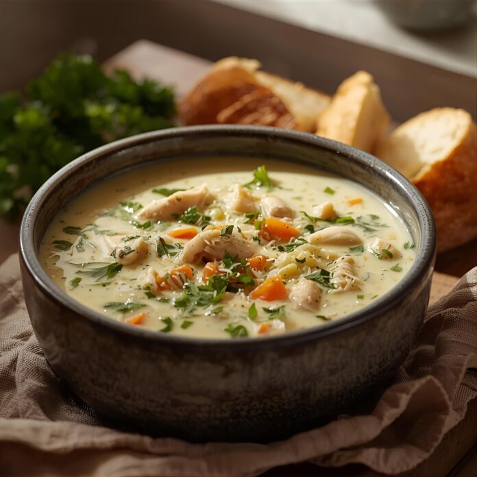 Garlic Parmesan Chicken Soup Recipe