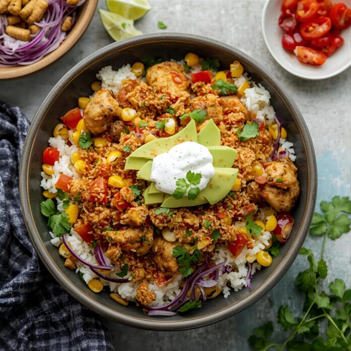 Mexican Street Corn Chicken Bowl Recipe