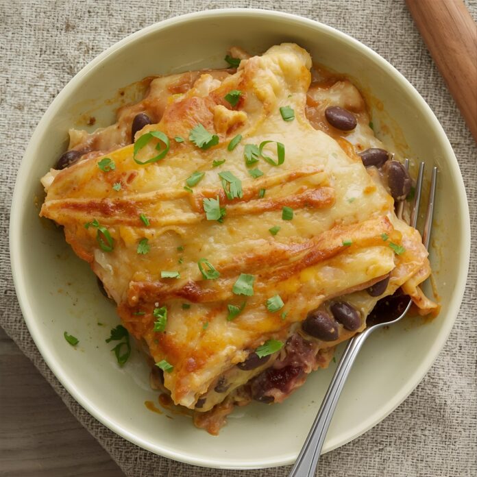 Potato and Black Bean Enchilada Casserole Recipe