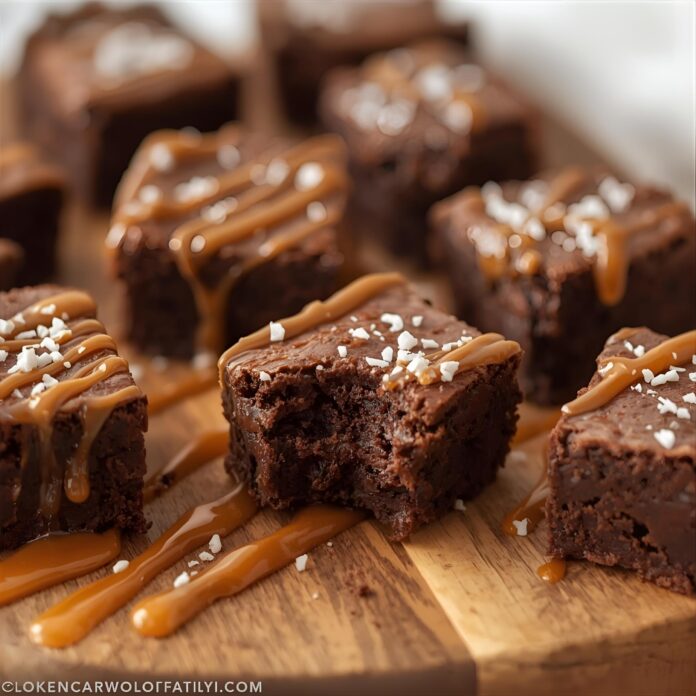Salted Caramel Brownie Bites Recipe
