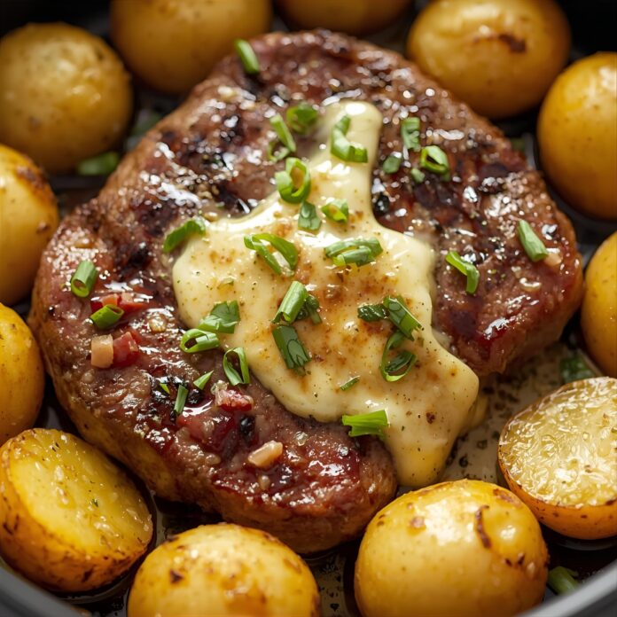 Sizzling Garlic Butter Steak and Potatoes Recipe