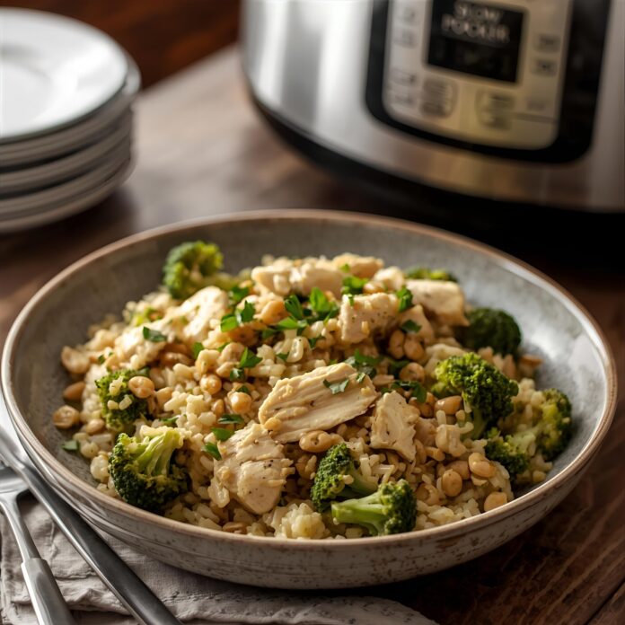 Slow Cooker Chicken Broccoli Rice Recipe
