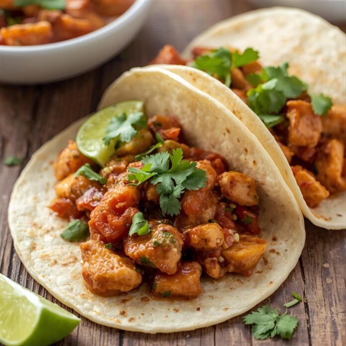 Slow Cooker Chili Lime Chicken Tacos Recipe
