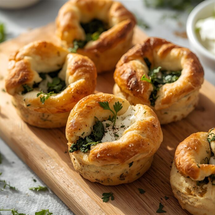 Spinach Puffs with Cream Cheese Recipe