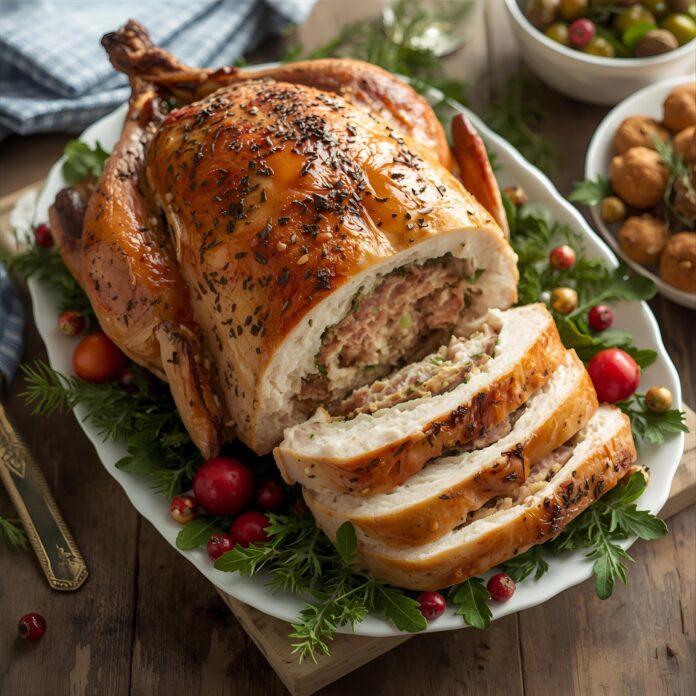 Stuffed Turkey for Christmas Recipe