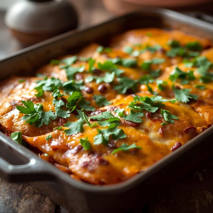 Sweet Potato and Black Bean Enchilada Casserole Recipe