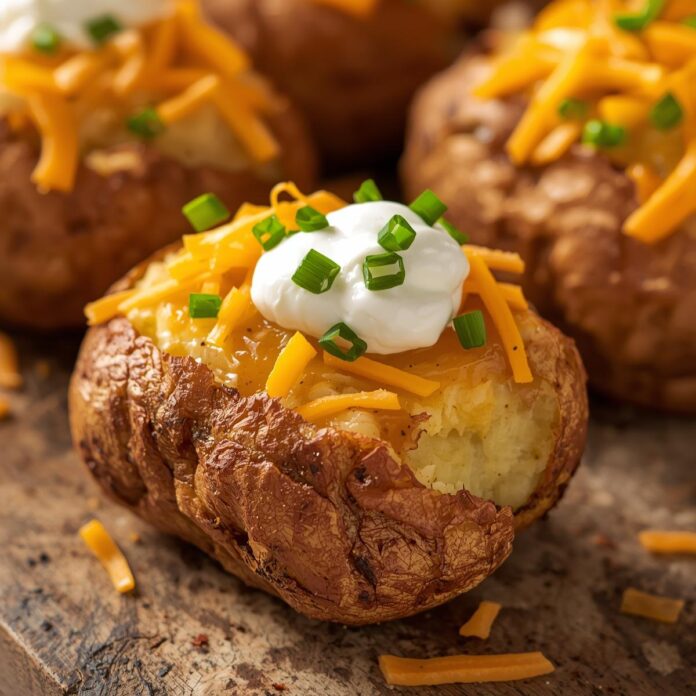 Air Fryer Twice Baked Potatoes Recipe