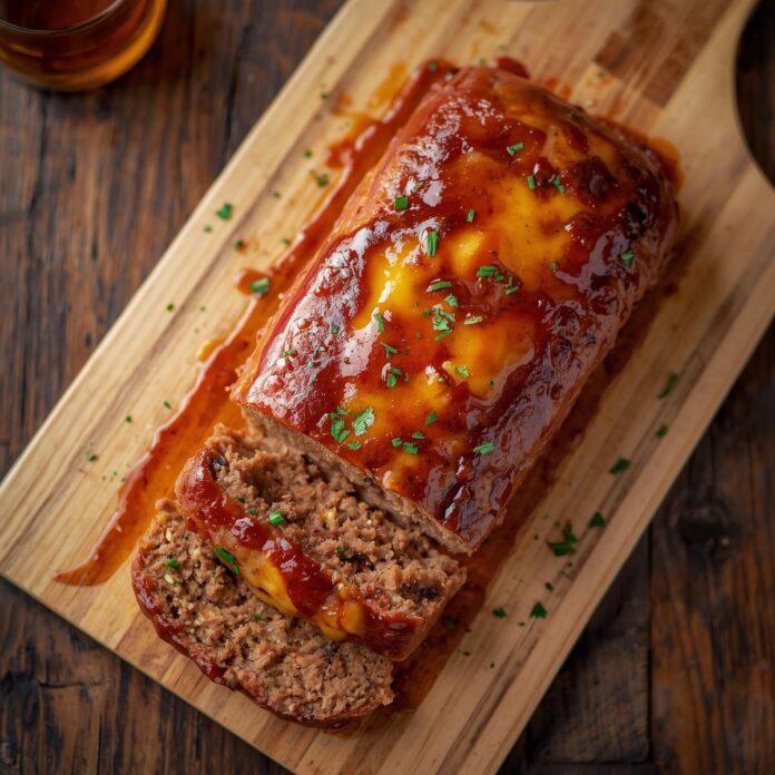 BBQ Cheddar Meatloaf Recipe