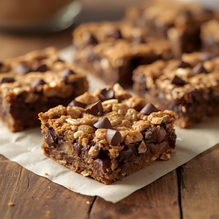 Baked Chocolate Oatmeal Bars Recipe