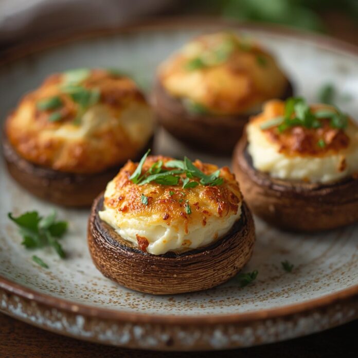Baked Ricotta-Stuffed Mushrooms Recipe