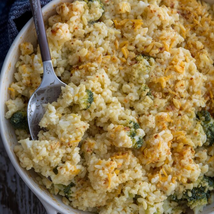 Broccoli Cheese Rice Casserole Recipe