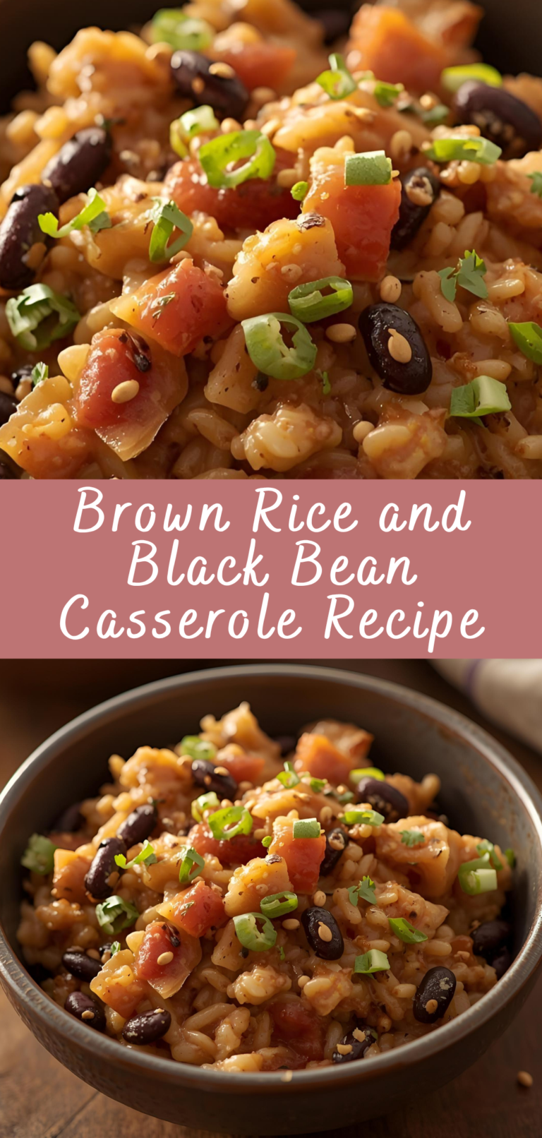 Brown Rice and Black Bean Casserole Recipe | Cheff Recipes