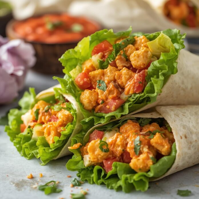 Buffalo Chickpea Salad Wraps Recipe
