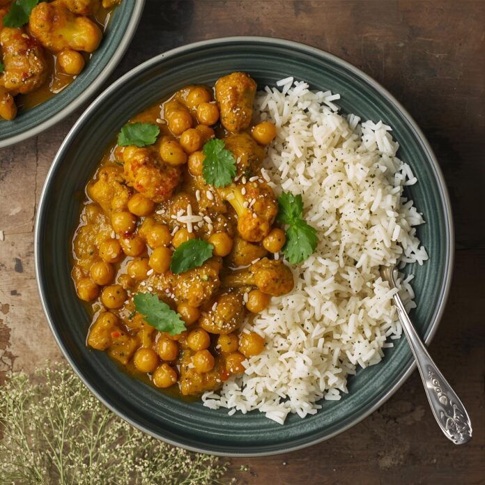 Cauliflower and Chickpea Curry Recipe