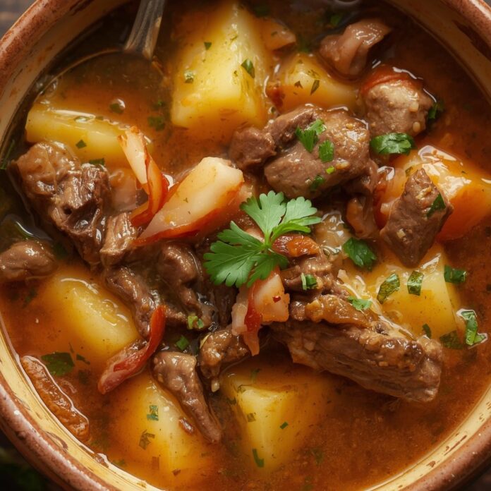 Cheesy Beef Ham and Potato Soup Recipe