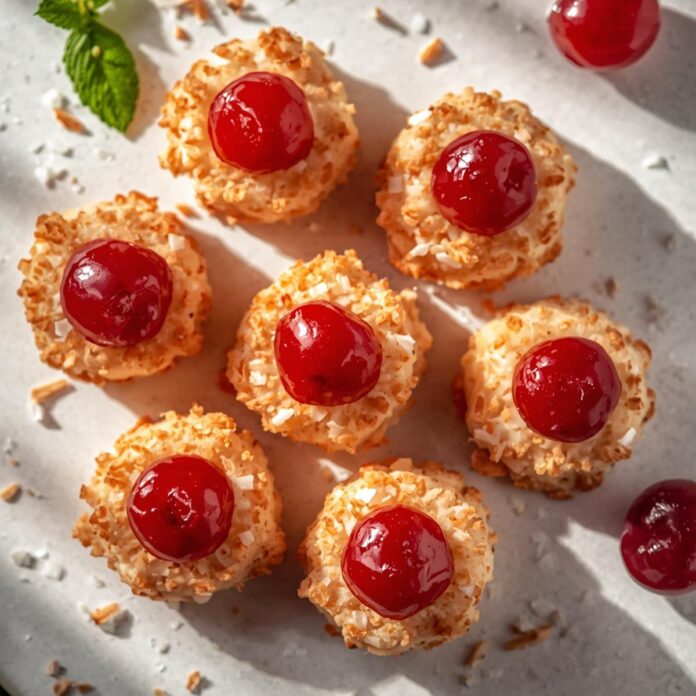 Cherry Coconut Macaroons Recipe