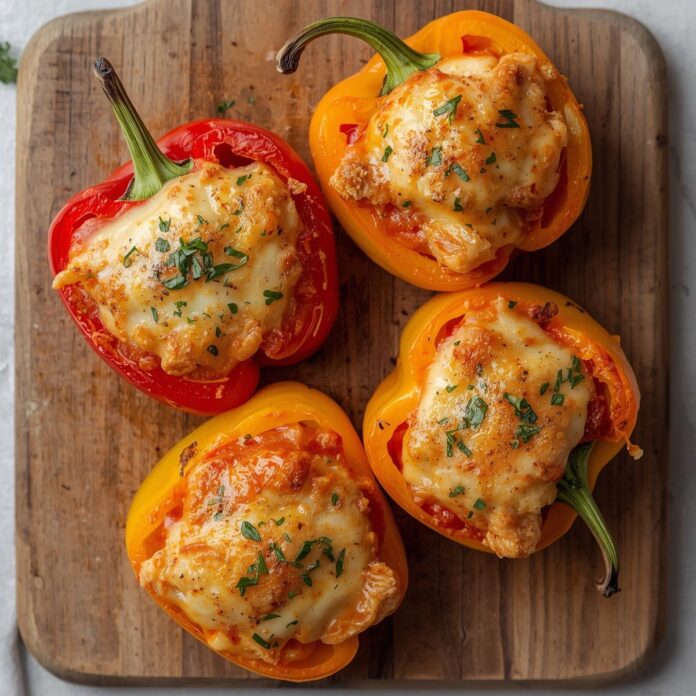 Chicken Parmesan Stuffed Peppers Recipe