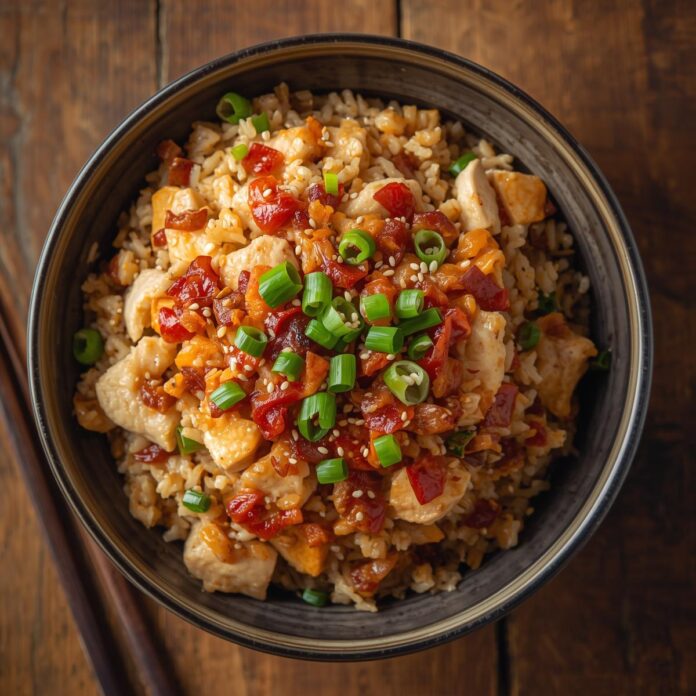 Chicken and Bacon Fried Rice Recipe