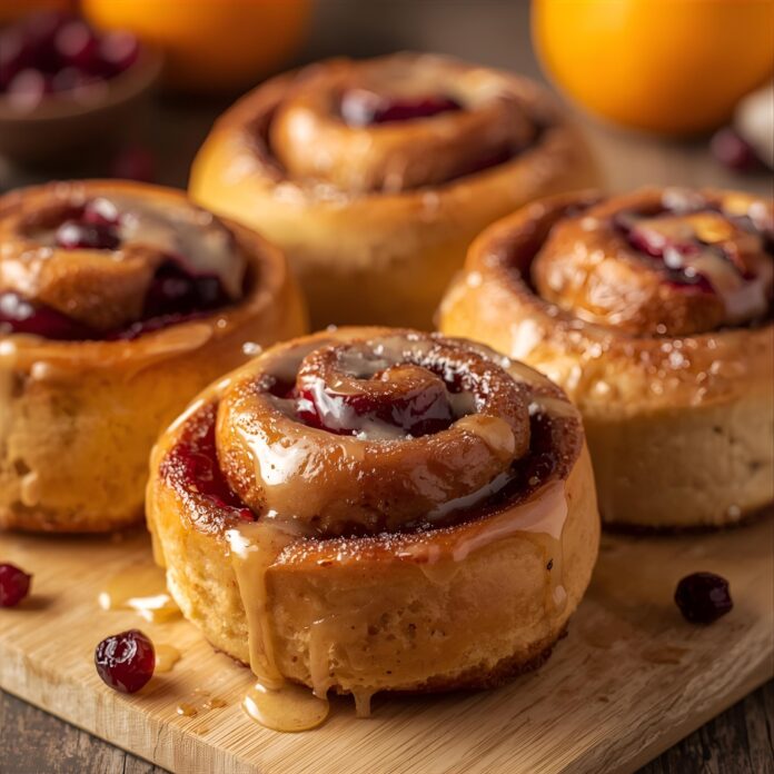 Cranberry Orange Cinnamon Rolls Recipe