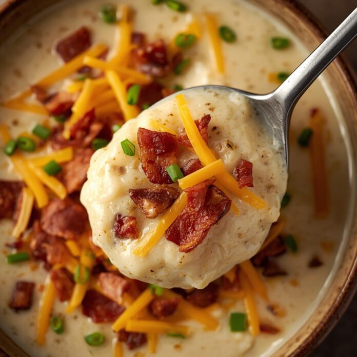 Creamy Loaded Baked Potato Soup Recipe