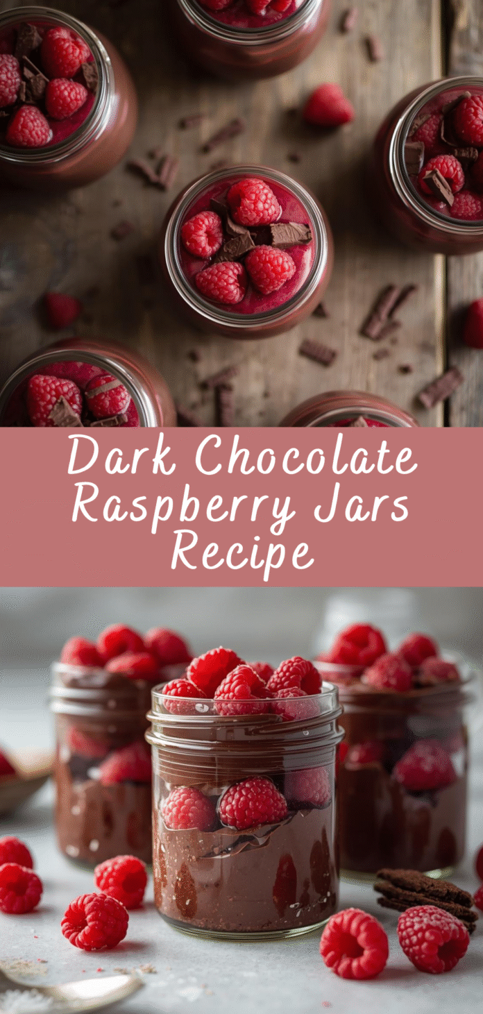 Dark Chocolate Raspberry Jars Recipe | Cheff Recipes
