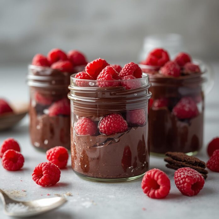 Dark Chocolate Raspberry Jars Recipe