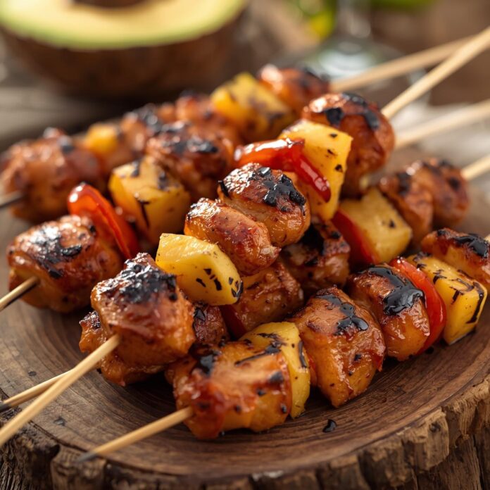 Grilled Hawaiian-Style Chicken Skewers Recipe