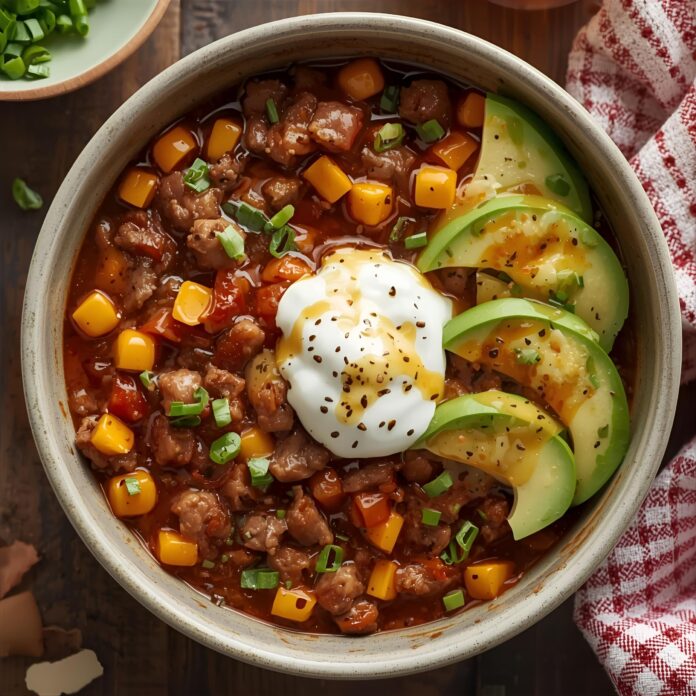 Ground Beef Hot Honey Bowl Recipe