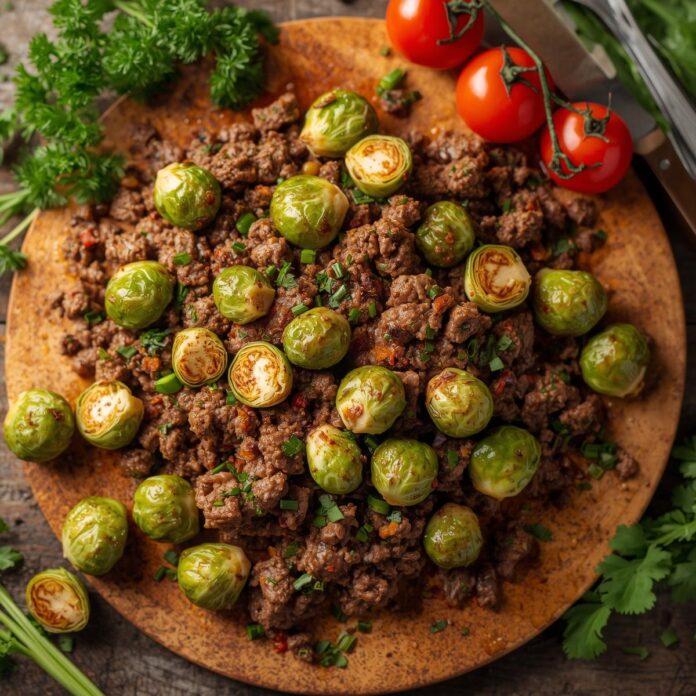 Ground Beef and Brussels Sprouts Recipe