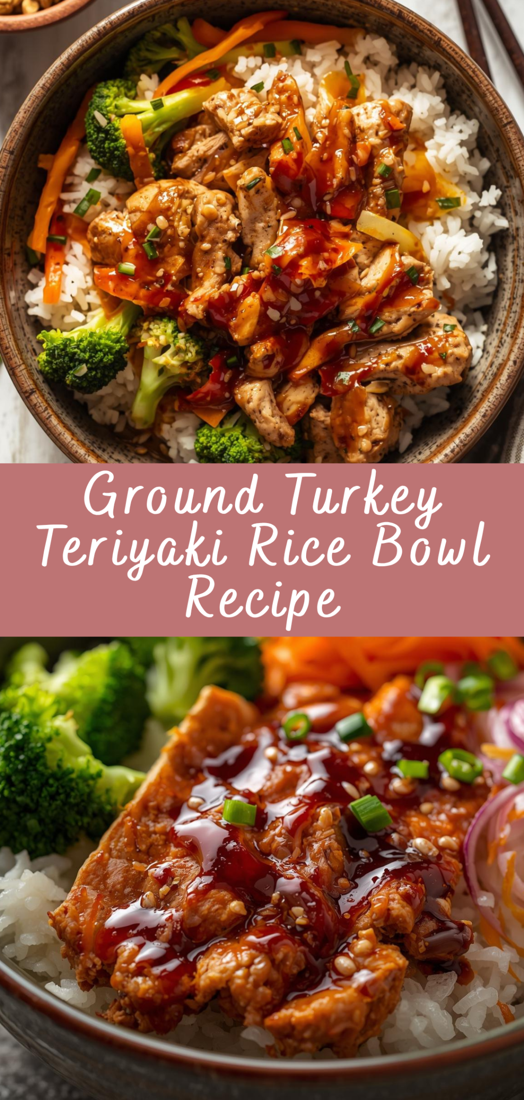 Ground Turkey Teriyaki Rice Bowl Recipe | Cheff Recipes