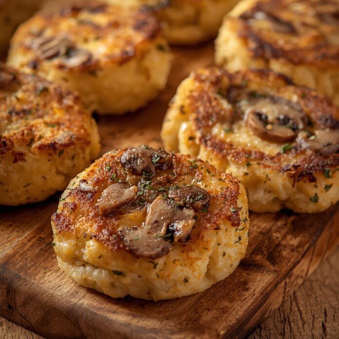 Mushroom Stuffed Potato Cakes Recipe