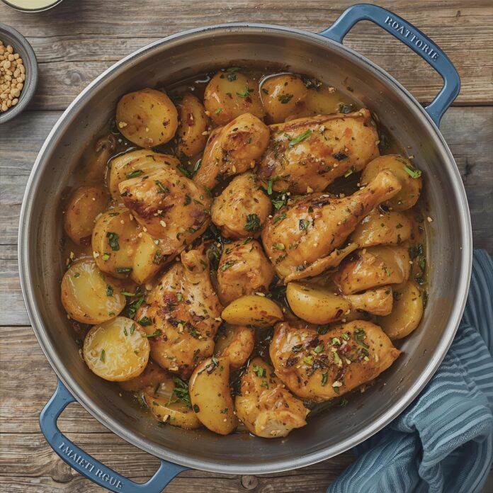 One-Pan Chicken and Potatoes with Gravy Recipe